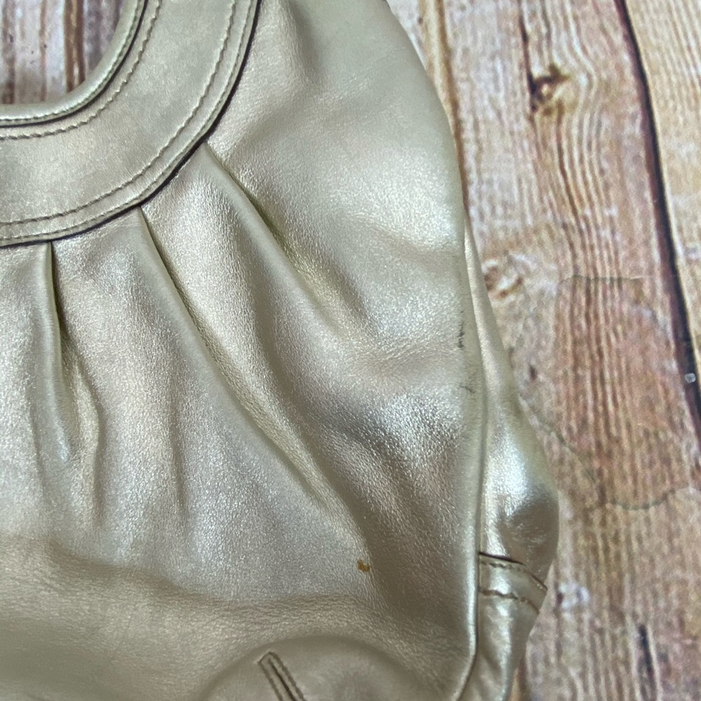 FINAL SALE‼️ Coach ergo gold Metallic leather bag - Picture 12 of 12